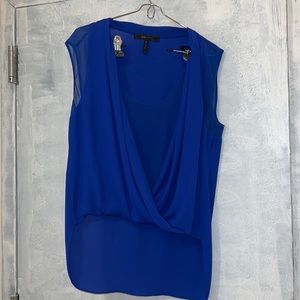 Bcbgmaxazria WOMENS NIGHT SHIRT ROYAL BLUE SIZE SMALL